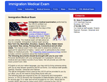 Tablet Screenshot of immigration-medicalexam.com
